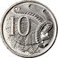 Australia 10 Cents Lyrebird 2007 Proof KM# 402 10 SD coin reverse