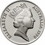 Australia 10 Dollars Cockatoo 1990 KM# 136 ELIZABETH II AUSTRALIA 1990 RDM coin obverse