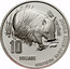 Australia 10 Dollars Northern Hairy-Nosed Wombat 1998 KM# 397 NORTHERN HAIRY-NOSED WOMBAT 10 DOLLARS coin reverse