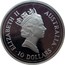 Australia 10 Dollars (The Australian Kookaburra) KM# 180 ELIZABETH II AUSTRALIA 10 DOLLARS RDM coin obverse