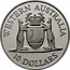 Australia 10 Dollars (Western Australia) KM# 137 WESTERN AUSTRALIA 10 DOLLARS coin reverse