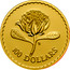 Australia 100 Dollars Waratah Flower 1995 Proof KM# 308a 100 DOLLARS coin reverse