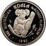 Australia 15 Dollars Koala 1992 KM# 192 THE AUSTRALIAN KOALA 1/10 OZ 9995 PLATINUM P 1992 coin reverse