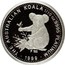 Australia 15 Dollars Koala 2000 KM# 470 THE AUSTRALIAN KOALA 1/10 OZ. 9995 PLATINUM P100 1999 coin reverse