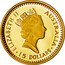 Australia 15 Dollars The Australian Nugget 1990 KM# 141 THE AUSTRALIAN NUGGET 1/10 OZ. 9999 GOLD GREY KANGAROO *YEAR* coin reverse