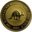 Australia 15 Dollars (The Australian Nugget) KM# 166 THE AUSTRALIAN NUGGET 1/10 OZ. 9999 GOLD COMMON WALLAROO *YEAR* coin reverse
