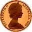 Australia 2 Cents Frilled-Neck Lizard 1966 Proof KM# 63 ELIZABETH II AUSTRALIA *YEAR* coin obverse