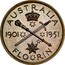 Australia 2 Shillings 50 Years of Federation (Pattern) 1951(L) Proof KM# 47a AUSTRALIA 1901 1951 FLO*RIN coin reverse