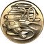 Australia 20 Cents Platypus 1974 Proof KM# 66 20 SD coin reverse