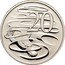 Australia 20 Cents Platypus 2010 KM# 403 20 SD coin reverse