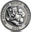 Australia 25 Dollars (The Australian Koala) KM# 124 THE AUSTRALIAN KOALA 1/4 OZ 9995 PLATINUM 1990 MT coin reverse
