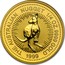 Australia 25 Dollars The Australian Nugget 1999 KM# 450 THE AUSTRALIAN NUGGET 1/4 OZ. 9999 GOLD *YEAR* P100 coin reverse