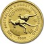 Australia 25 Dollars The Australian Nugget 2000 KM# 466 THE AUSTRALIAN NUGGET 1/4 OZ. 9999 GOLD *YEAR* coin reverse