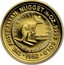 Australia 5 Dollars Nail-tailed Wallaby 1992(ae) Proof KM# 389 THE AUSTRALIAN NUGGET 1/20 OZ. 9999 GOLD DATE coin reverse