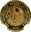 Australia 5 Dollars The Australian Nugget 1999 KM# 448 THE AUSTRALIAN NUGGET 1/20 OZ. 9999 GOLD *YEAR* coin reverse