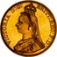 Australia 5 Pounds Victoria Golden Jubilee 1887 KM# 11 VICTORIA D:G: BRITT: REG: F:D: J.E.B. coin obverse