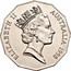 Australia 50 Cents (Bass & Flinders) KM# 364 ELIZABETH II AUSTRALIA 1998 RDM coin obverse