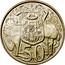Australia 50 Cents Coat of Arms 1966 KM# 67 50 SD coin reverse