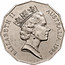 Australia 50 Cents (Edward Weary Dunlop) KM# 294 ELIZABETH II AUSTRALIA 1995 RDM coin obverse