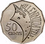 Australia 50 Cents (Millennium) KM# 488.1 MILLENNIUM YEAR 50 CENTS coin reverse