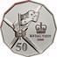 Australia 50 Cents Royal Visit 2000 KM# 437a ROYAL VISIT 2000 50 coin reverse