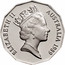 Australia 50 Cents XII Commonwealth Games - Brisbane 1989 Proof KM# 130 ELIZABETH II AUSTRALIA 1989 RDM coin obverse