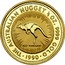 Australia 50 Dollars The Australian Nugget 1989 KM# 120 THE AUSTRALIAN NUGGET 1/2 OZ. 9999 GOLD RED KANGAROO *YEAR* coin reverse