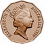 Australia Fifty Cents (Australian Bicentennial) KM# 99 ELIZABETH II AUSTRALIA 1989 RDM coin obverse