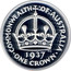 Australia Fifty Cents Masterpiece - 1937 Crown 1998 Proof KM# 411 COMMONWEALTH:OF:AUSTRALIA KG 1937 ∙ ONE CROWN ∙ coin reverse