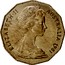 Australia Fifty Cents Wedding of Prince Charles and Lady Diana 1981 KM# 72 ELIZABETH II AUSTRALIA 1981 coin obverse