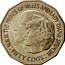 Australia Fifty Cents Wedding of Prince Charles and Lady Diana 1981 KM# 72 H.R.H. THE PRINCE OF WALES AND LADY DIANA SPENCER : FIFTY CENTS : coin reverse