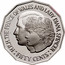 Australia Fifty Cents Wedding of Prince Charles and Lady Diana 1989 KM# 129 H.R.H. THE PRINCE OF WALES AND LADY DIANA SPENCER : FIFTY CENTS : coin reverse
