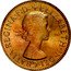 Australia Half Penny Kangaroo 1962 (p) KM# 61 ELIZABETH II DEI GRATIA REGINA F D coin obverse