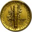 USA One Dime Mercury Commemorative 2016 W KM# 641 *UNITED∙STATES∙OF∙AMERICA* E∙PLURIBUS UNUM AU 24K 1/10 OZ. ONE W DIME coin reverse