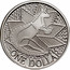 Australia One Dollar (Aboriginal Kangaroo Design) KM# 100a ONE DOLLAR coin reverse