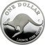 Australia One Dollar Australian Kangaroo 1998 KM# 365 ONE DOLLAR 1OUNCE FINE SILVER C HH coin reverse