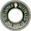 Australia One Dollar The Holey Dollar 1990 KM# 154 ELIZABETH II AUSTRALIA ONE DOLLAR coin obverse