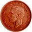 Australia One Half Penny George VI 1939 KM# 35 GEORGIVS VI D:G:BR:OMN:REX F:D:IND:IMP. coin obverse