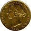 Australia One Sovereign Sovereign 1863 (sy) KM# 4 VICTORIA D: G: BRITANNIAR: REG: F: D: 1865 coin obverse
