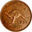 Australia Penny Kangaroo 1953 KM# 50 AUSTRALIA KG 1953 PENNY coin reverse