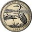 USA Quarter Dollar Bombay Hook National Wildlife Refuge 2015 P KM# 600 UNITED STATES OF AMERICA IN GOD WE TRUST LIBERTY QUARTER DOLLAR D coin obverse