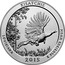 USA Quarter Dollar Kisatchie National Forest 2015 P Vapor blast finish KM# 631 KISATCHIE LOUISIANA 2015 E PLURIBUS UNUM coin reverse