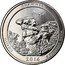 USA Quarter Dollar Shawnee National Forest 2016 P KM# 635 UNITED STATES OF AMERICA IN GOD WE TRUST LIBERTY QUARTER DOLLAR D coin obverse