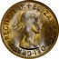 Australia Shilling Elizabeth II 1963 KM# 59 ELIZABETH II DEI GRATIA REGINA F D coin obverse