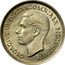 Australia Sixpence Coat of Arms 1946 KM# 38a GEORGIVS VI D:G:BR:OMN:REX F:D:IND:IMP. HP coin obverse