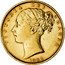 Australia Sovereign Victoria Shield 1882 M KM# 6 VICTORIA DEI GRATIA W.W. 1887 coin obverse