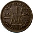 Australia Three Pence Wheat Fields of Gold 1949 KM# 44 AUSTRALIA *YEAR* K G THREE PENCE coin reverse