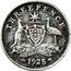 Australia Threepence Coat of Arms 1925 KM# 24 THREEPENCE ADVANCE AUSTRALIA *YEAR* coin reverse