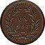 Canada 1/2 Penny (Birmingham) TOKEN UN SOU MONTREAL coin reverse