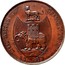 UK 1/2 Penny (Warwickshire Coventry White Friars) THE ARMS OF COVENTRY P KEMPSON FECIT 17 97 coin reverse